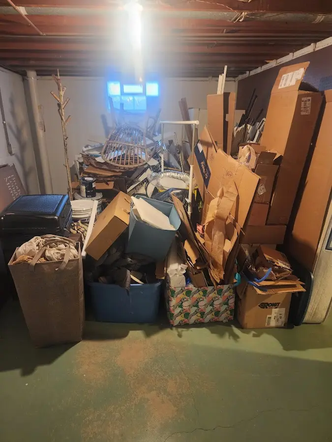 Roll-off dumpster container at job site for Yard Waste Dumpster Rental in Riverton